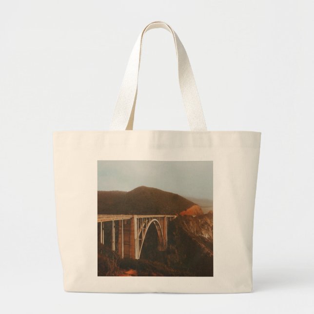 Grand Tote Bag Pont du ruisseau Bixby (Devant)