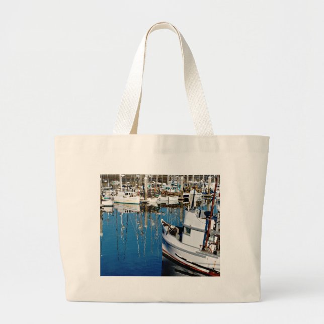 Grand Tote Bag Port de point de pilier (Devant)