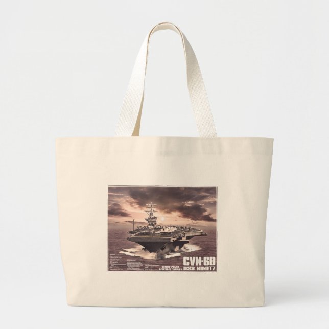 Grand Tote Bag Porte-avions Nimitz Bag (Devant)
