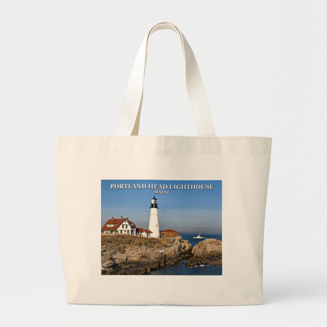 Grand Tote Bag Portland Head Lighthouse, Maine (Devant)