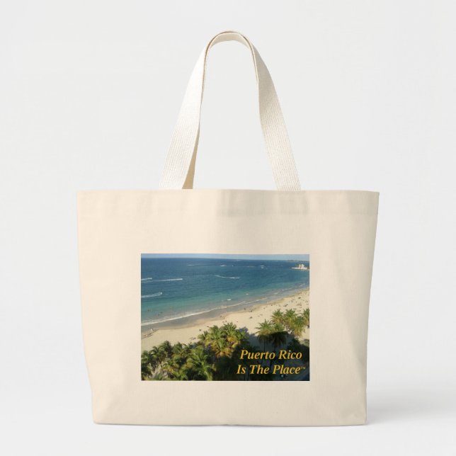 Grand Tote Bag Porto Rico est l'endroit (Devant)