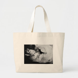 Grand Tote Bag portrait de cochon