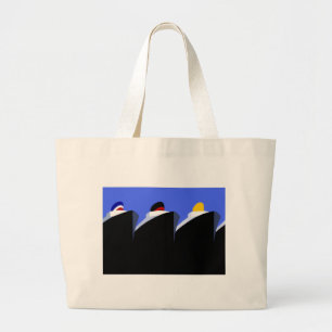 Grand Tote Bag Poster Art Déco des paquebots de croisière vintage
