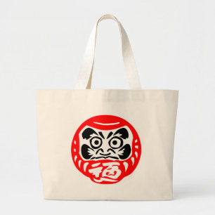 Grand Tote Bag Poupée Daruma