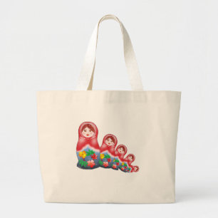 Grand Tote Bag Poupées d'emboîtement de ressort