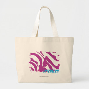 Grand Tote Bag Pourpre 3 de zèbre