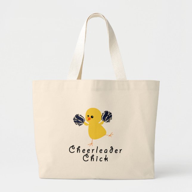 Grand Tote Bag Poussin de pom-pom girl (Devant)