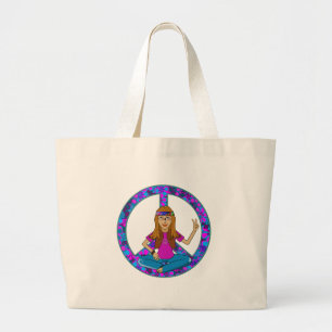 Grand Tote Bag Poussin hippie