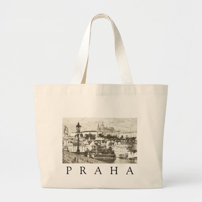 Grand Tote Bag Prague, République Tchèque (Devant)