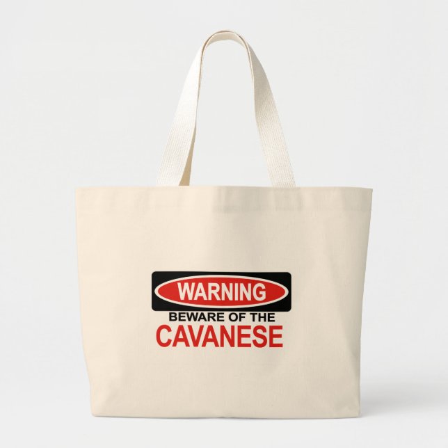 Grand Tote Bag Prenez garde de Cavanese (Devant)