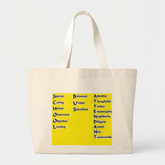 Grand Tote Bag Préposé d'autobus scolaire