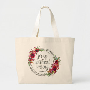 Grand Tote Bag Priez Sans Cesse