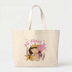 Grand Tote Bag Princess All About Me 3e Anniversaire Tshirts