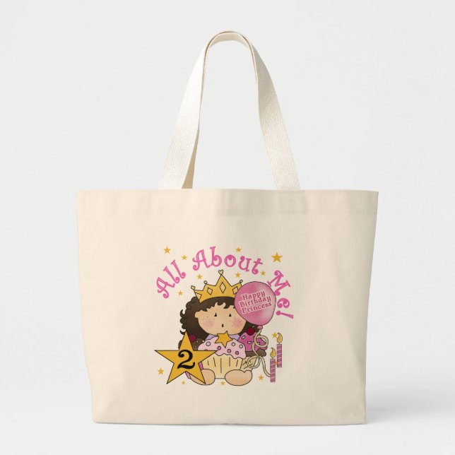 Grand Tote Bag Princesse Tout sur moi 2e anniversaire (Devant)