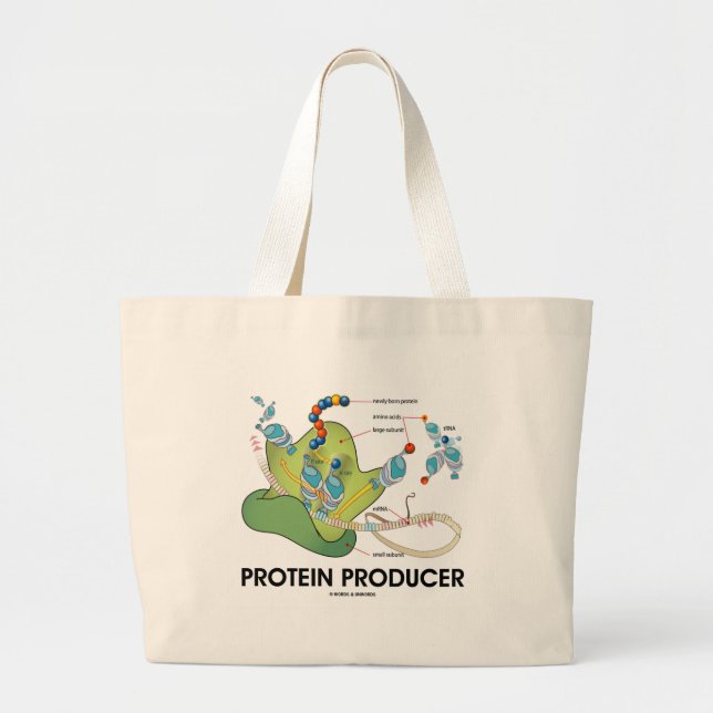 Grand Tote Bag Producteur de protéine (synthèse de protéine de (Devant)