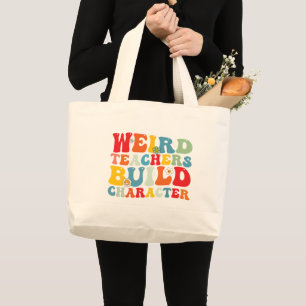 Grand Tote Bag Prof bizarre construit le caractère professeur gro