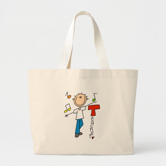 Grand Tote Bag Professeur de musique (Devant)