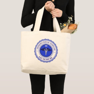 Grand Tote Bag Professionnels paramédicaux personnalisés EMT Cadu
