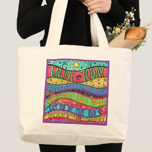 Grand Tote Bag Profitez Aujourd'Hui Inspirationnel Plutôt