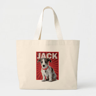 Grand Tote Bag Propriétaire d'animal familier de Jack Russell