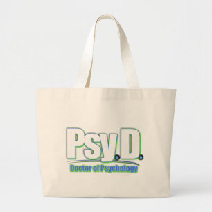 Grand Tote Bag PsyD LOGO2 DOCTEUR EN PSYCHOLOGIE