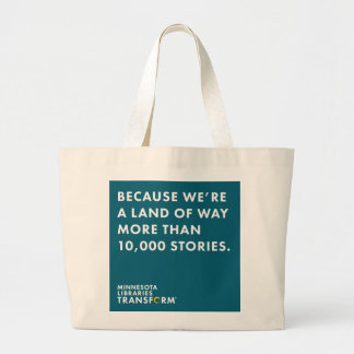 Grand Tote Bag Puisque 10.000 histoires Teal Fourre-tout