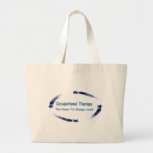 Grand Tote Bag Puissance d'OT de changer les vies (Devant)