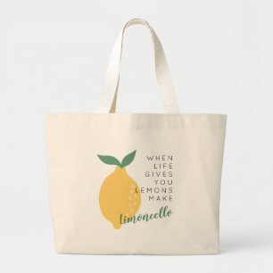 Grand Tote Bag Quand La Vie Vous Donne Des Citrons Faites Du Limo