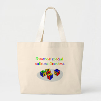 Grand Tote Bag Quelqu'un m'appelle grand-maman