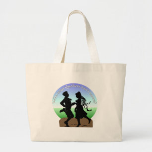 Grand Tote Bag Qui indique que les quakers ne dansent pas ?