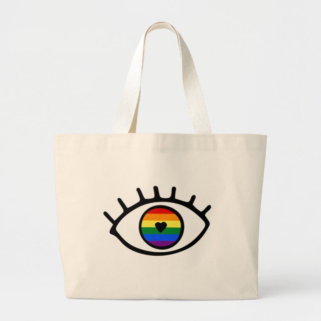 Grand Tote Bag Rainbow eye (Devant)