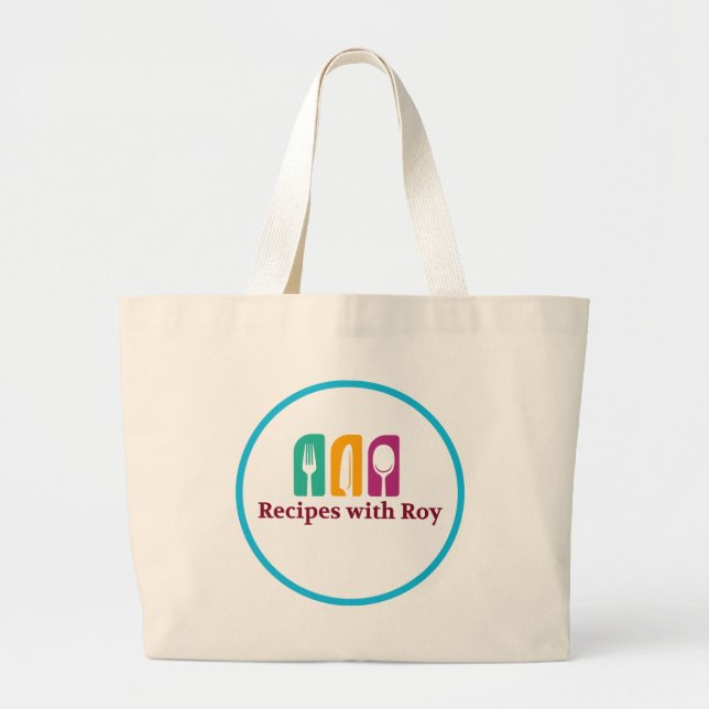 Grand Tote Bag Recettes avec Roy Jumbo Fourre-tout (Devant)