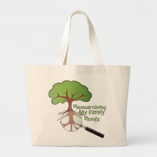 Grand Tote Bag Recherche sur les racines de ma famille