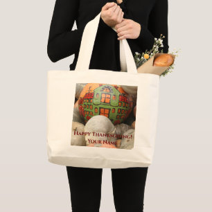 Grand Tote Bag récolte citrouille