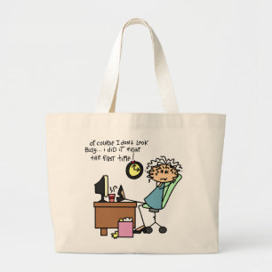 Grand Tote Bag Redressez la première fois l'humour