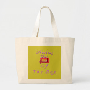 Grand Tote Bag Réflexion à l'extérieur de la conception de boîte