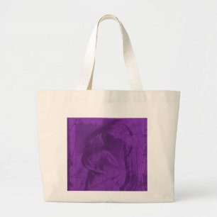 Grand Tote Bag Réflexions violettes
