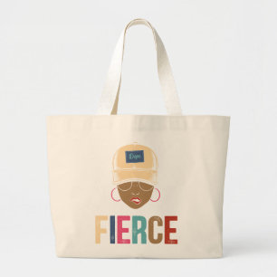 Grand Tote Bag Reine noire Fierce Femme noire