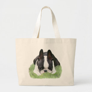 Grand Tote Bag Repos de chiot de terrier de Boston