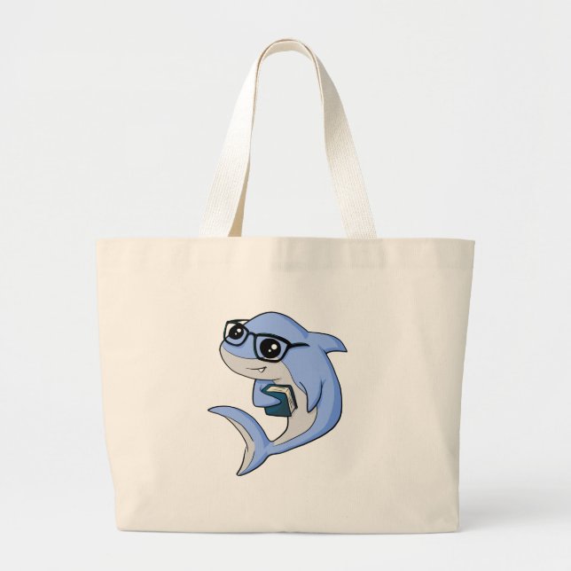 Grand Tote Bag Requin de "Fintellectual" ! (Devant)