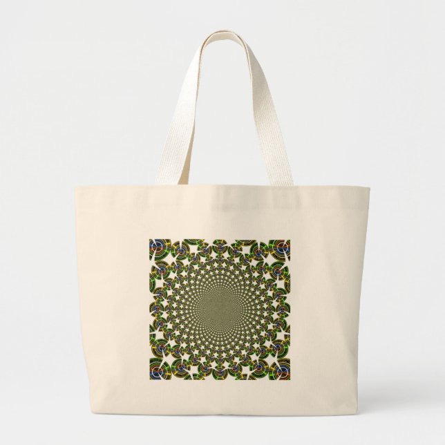 Grand Tote Bag Requins traditionnels sans fil (Devant)