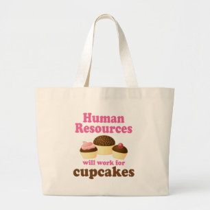 Grand Tote Bag Ressources humaines drôles