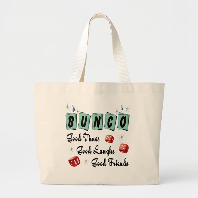 Grand Tote Bag Retro Good Times Bunco (Devant)