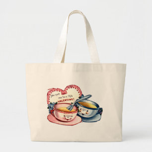 Grand Tote Bag Rétro Saint-Valentin vintage