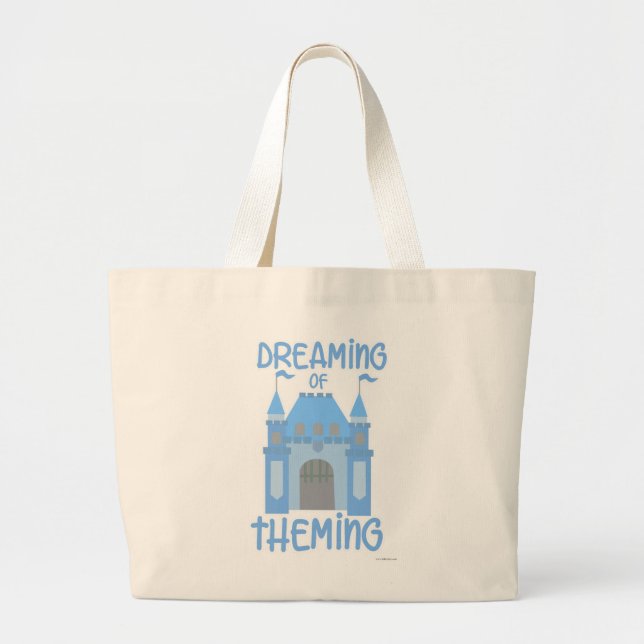 Grand Tote Bag Rêver Du Thème Drôle Drôle Cartoon Du Parc (Devant)
