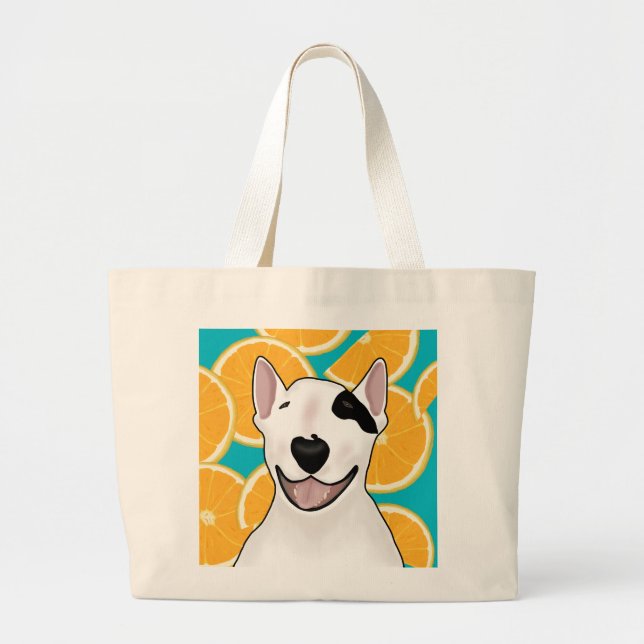 Grand Tote Bag Rex La TV Terrier Fruits Fourre-tout (Devant)
