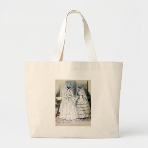 Grand Tote Bag Robes Mariages blanches antiques