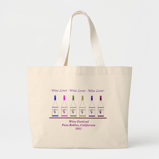 GRAND TOTE BAG ROBLES DU VIN LOVER_PASO, CA (Devant)