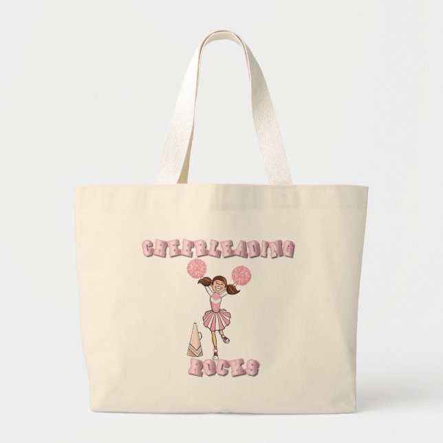 Grand Tote Bag Roches Cheerleading roses (Devant)