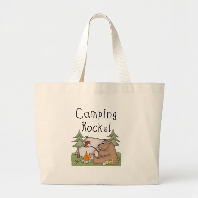 Grand Tote Bag Roches de camping (Devant)